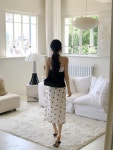 컬러위드클로젯 [썸머10%🍉] 마레도트skirt (핀터룩🖤프릴미디스커트)