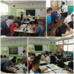 창원시설공단 > 우리누리청소년문화센터 > 갤러리 > 마산동중학교 여름방학 재능기부 봉사활동/ 방학엔 역쉬 봉사활동