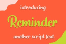 Reminder Schriftart | dafont.com