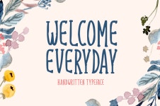 Welcome Everyday Font | dafont.com