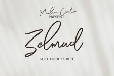 Zelmud Script Schriftart | dafont.com