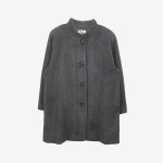 DEADSTOCK [MY KITTY]  모직 앙고라 블랜드 싱글 코트 Charcoal / size women F