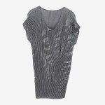 스피치오롯데터미널 | DEADSTOCK [SPECCHIO] 스피치오 by 플리츠플리스 폴리 반팔 원피스 Gray / size women L
