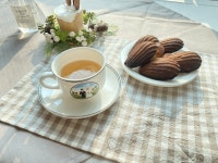 집에 우드테이블을 사용하도 있어서 기본적인 베이지 체크 테이블 매트를 사게 되었습니 | 일상을 스타일링하다, 데코뷰 일상을 스타일링하다... 