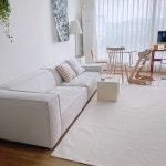 #체험단후기 여름에 쓰기에도 좋은 소재감의 러그에요. 두평사이즈인데 저희집 거실을 | 일상을 스타일링하다, 데코뷰 일상을 스타일링하다, 데코뷰