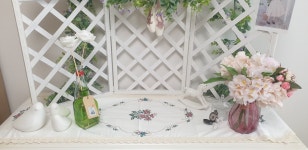 자수 디테일이 예쁘고 마무리도 깔끔하고 레이스도 귀여워요. 콘솔에 올려두려고 샀는데 | 일상을 스타일링하다, 데코뷰 일상을 스타일링하다... 