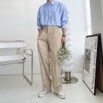 ★ BY DJ2 GENTLEMENS STYLE ★ 10600P 메이 와이드핏 슬랙스