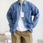 ★ BY DJ2 GENTLEMENS STYLE ★ 10604O 오버핏 데님 셔츠자켓*
