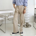★ BY DJ2 GENTLEMENS STYLE ★ 10600P 메이 와이드핏 슬랙스