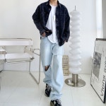 ★ BY DJ2 GENTLEMENS STYLE ★ 10604O 오버핏 데님 셔츠자켓