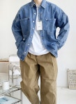 ★ BY DJ2 GENTLEMENS STYLE ★ 10604O 오버핏 데님 셔츠자켓