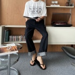 ★ BY DJ2 GENTLEMENS STYLE ★ 10615P 와이드핏 핀턱 데님