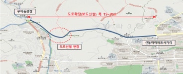 알림/예산>구정계획>주요사업 추진현황 - 신동아아파트사거리~우이동 광장간 도로확장공사
