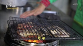 연탄불 돼지 석쇠구이 묵는 사딸라 아조시.JPG - DogDrip.Net 개드립