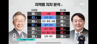 윤재명 이석열 지역별 양자대결 - DogDrip.Net 개드립