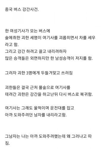 중국 버스기사 강간사건 - DogDrip.Net 개드립