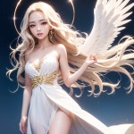 AI 로 생성한 천사 그림