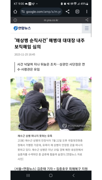 '채상병 순직사건' 해병대 대대장 내주 보직해임 심의 - DogDrip.Net 개드립