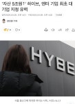 자산 5조원↑, 하이브, 엔터 기업 최초 대기업 지정 유력 - DogDrip.Net 개드립