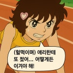 ai, 자작) pc 빔 맞은 달려라 하니 4컷 팬만화 - DogDrip.Net 개드립