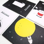 [투영] 심심토끼 A4 제본노트(랜덤) - 레드포인트