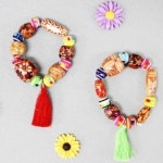 안녕미술아 인디언 멋쟁이팔찌 (5인용) - 레드포인트