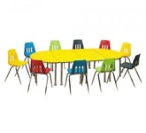 [시설교구] 삼성 교구 노랑열린책상C형/SS-411 | 레드포인트