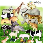 [브레인숲] 동물가축 헝겊인형 20종 - 레드포인트