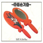 [한지공예] 한지마을 타원손거울(DIY) - 레드포인트