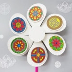 [안녕미술아] 오색빛깔 전통문양 바람개비 - 레드포인트