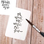 드로잉 캘리 붓펜 1개 캘리그라피 펜 - 레드포인트