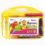 [쥬크박스] 11000프리미엄크레파스 파스넷 12색+2색 - 레드포인트