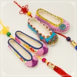 [아트드림] 한지 고무신 매듭걸이 | 레드포인트