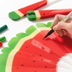 민화샵 접이식 수박 부채 만들기 | 레드포인트