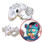 [컬러룬] 동물 가면 색칠풍선 (11종 택1) - 레드포인트