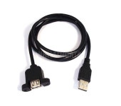 [한진데이타] [P0078] 판넬고정형 USB 케이블(100Cm) 네트워크 및... USB케이블 (주)엘레파츠 - 엘레파츠 [P0078] 판넬고정형 USB 케이블(100Cm)