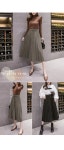 패션풀 샤인 플리츠 스커트 & 스트랩 SET