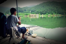 츄릅 > (수곡낚시터) 칠보산의 멋들어진 산새와 맑은물색 , 전통깊은 계곡저수지 수곡낚시터를 다녀오며,,, : 낚시사랑