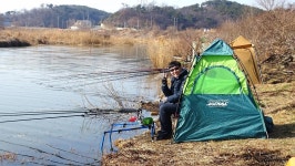 낙하산 > 낙하산의 낚시여행...(2018년 물낚시 시작 / 보덕포수로) : 낚시사랑