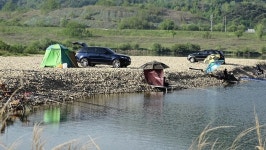 낙하산 > 낙하산의 낚시여행...(경기 여주 남한강에 있는 물골자리) : 낚시사랑