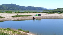 낙하산 > 낙하산의 낚시여행...(경기 여주 남한강에 있는 물골자리) : 낚시사랑