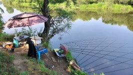 낙하산 > 낙하산의 낚시여행...(경기도 포천 외북천 중류권)) : 낚시사랑