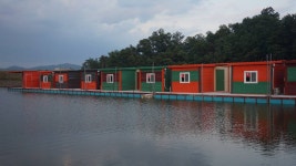 용대리낚시터 유료낚시터 > 용대리 조황정보및 수상좌대 편의시설 사진 : 낚시사랑