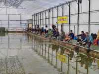 우금낚시공원 유료낚시터 > 후끈후끈한 실내하우스 : 낚시사랑