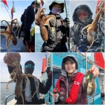 홍원갯바위낚시 > 3월31일 홍원항 뉴아일랜드호 봄 쭈꾸미 전체 마릿수 조황 : 낚시사랑