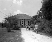 Florida Memory  - Art Hall theater facility at Koreshan State Historic site - Estero, Florida. Art Hall theater facility at... 