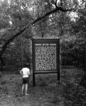 Florida Memory  - Scott Smith looking at the Prayer in the Woods sign - Keystone Heights, Florida. Scott Smith looking at the... 