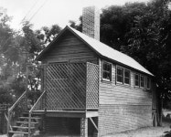 Florida Memory • New toilet and incinerator building for a school built by the FERA - Live Oak, Florida 