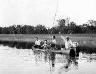 Florida Memory • Governor Dan McCarty fishing with his sons 