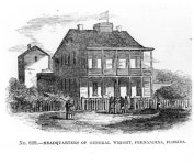 Florida Memory  - Headquarters of General Wright - Fernandina, Florida. Headquarters of General Wright - Fernandina, Florida.
